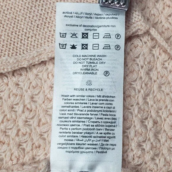 Vero Moda Open Front Cardigan Sweater Womens Small in Sepia Rose Cottagecore NWT - Picture 10 of 16